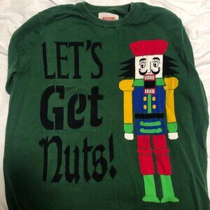 Nutcracker Ugly Sweater "Let's Get Nuts" - XL